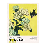 Katsushika Hokusai - Hydrangea and swallow (Print Only) thumbnail