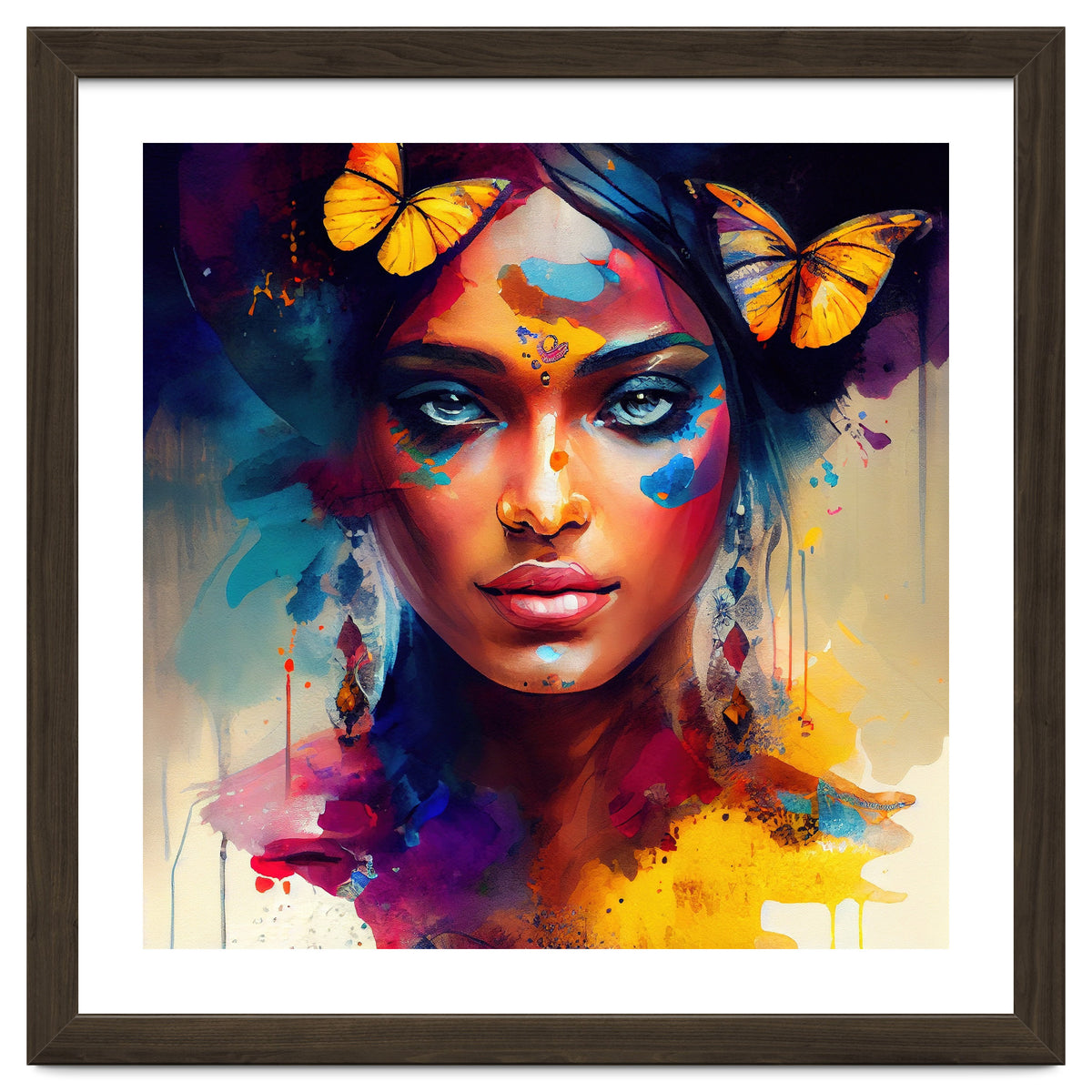 Butterfly Crown Hindu Portrait