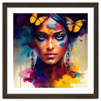 Butterfly Crown Hindu Portrait