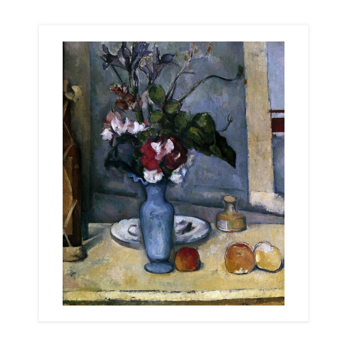 The Blue Vase - 1885/87 - 62x51 cm - oil on canvas - French Post-Impressionism. (Print Only)