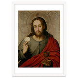 Juan de Juanes / 'The Saviour', 1545-1550, Spanish School, Oil on panel, 73 cm x 49 cm, P00845. thumbnail