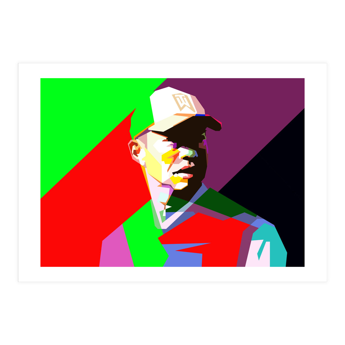 Tiger Woods Golf Legendary Pop Art WPAP (Print Only)