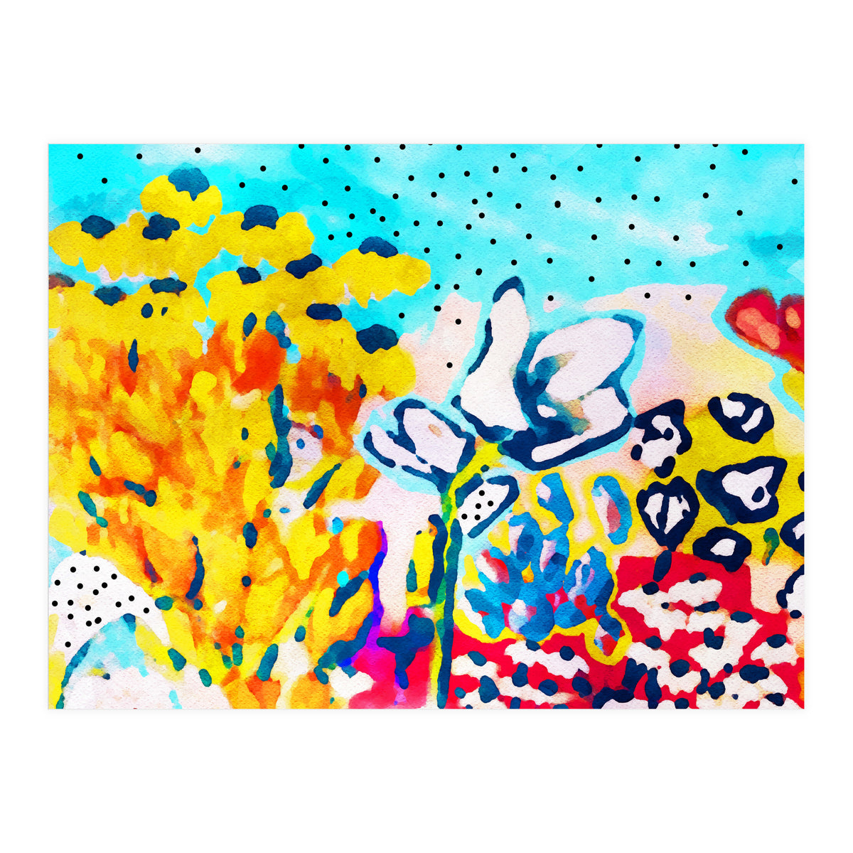 Floral Graffiti #society6 #decor #buyart (Print Only)