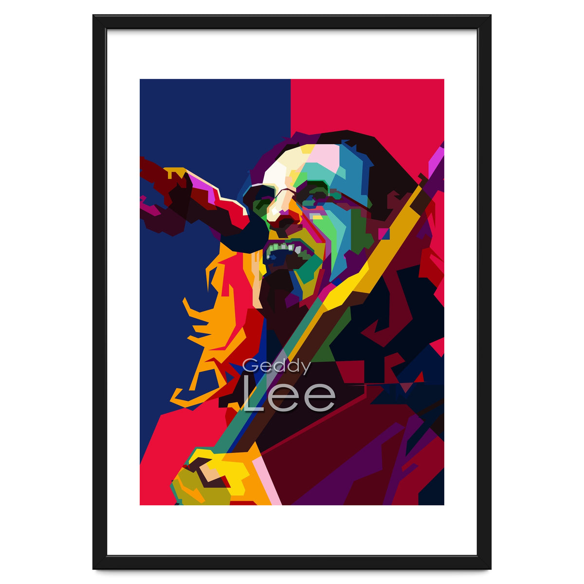 Geddy Lee RUSH Singer Pop Art WPAP