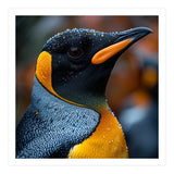 King Penguin With Water Droplets In Rain (Print Only) thumbnail