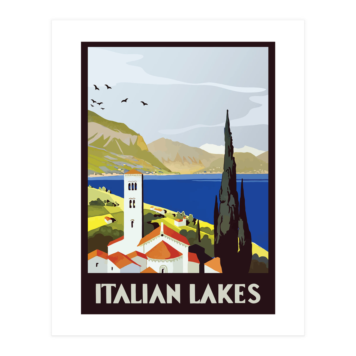 Italian Lakes (Print Only)