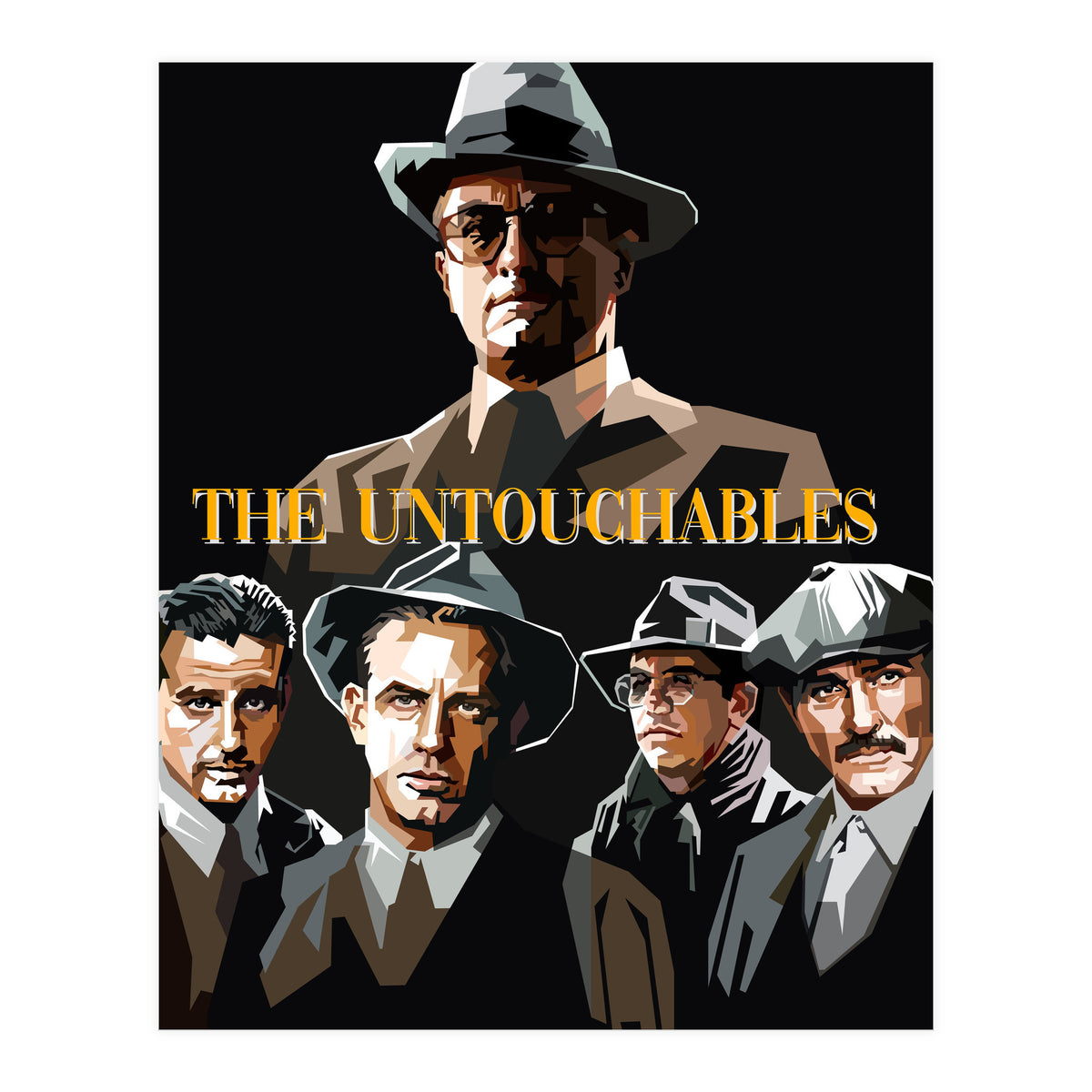 The Untouchables Movies Retro Illustration Trending Now (Print Only)