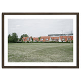 Red roof houses in the green field thumbnail