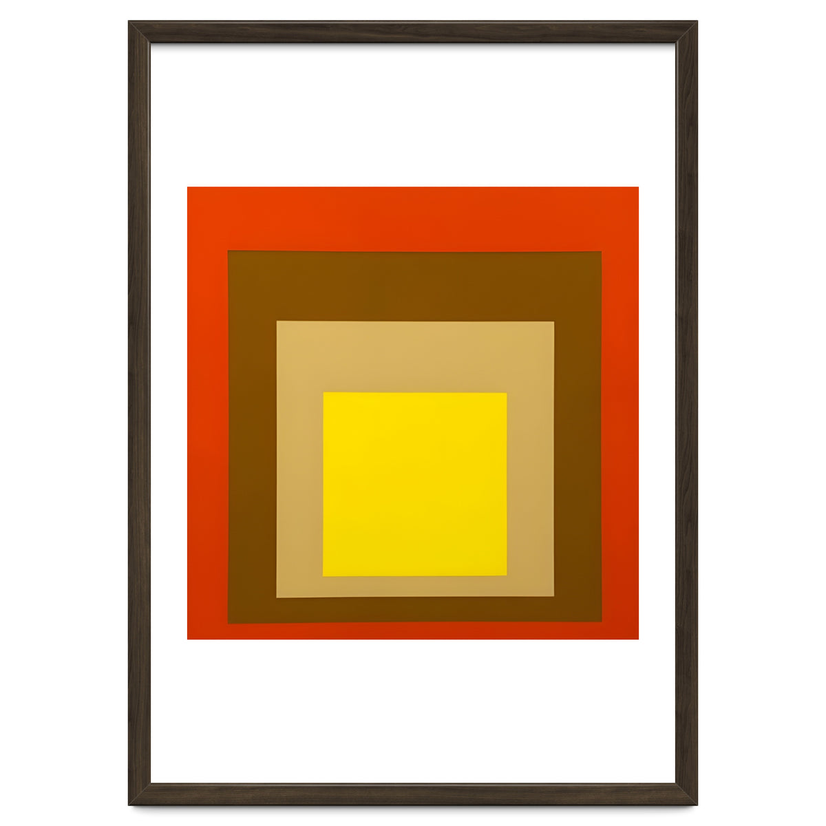 Josef Albers - Red, Brown, Golden