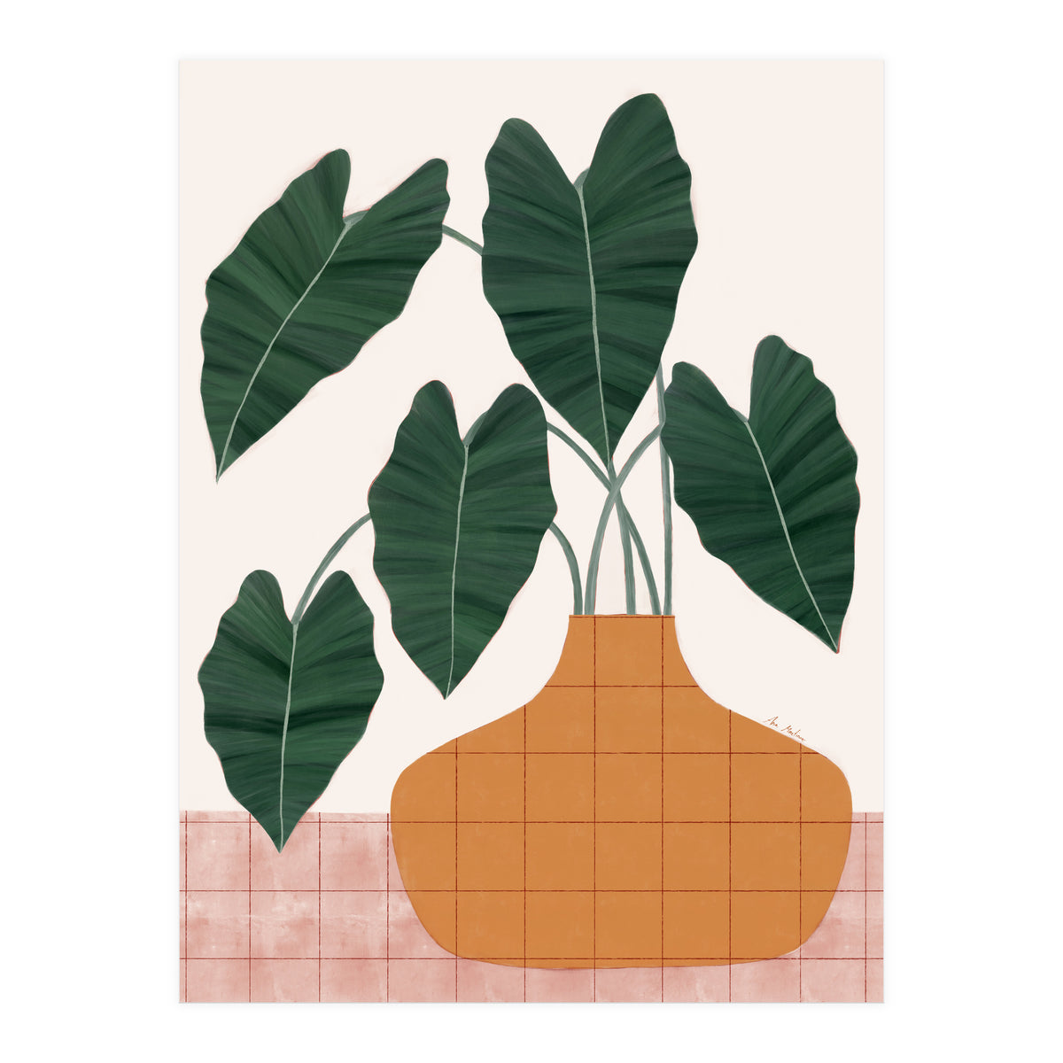 Philodendron plant (Print Only)