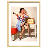 Hot Pinup Girl With A Hammer thumbnail