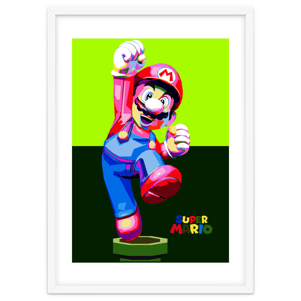 Super Mario Cartoon Character Pop Art