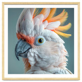 Salmon Crested Cockatoo Close Up Portrait thumbnail