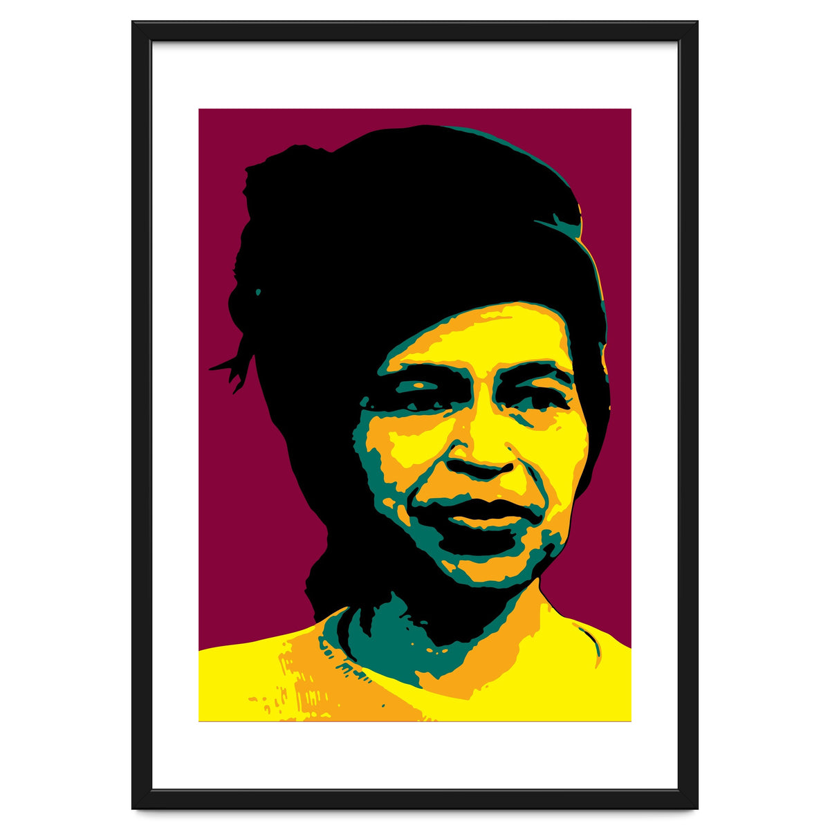 Rosa Parks  American Activist Legend in Pop Art