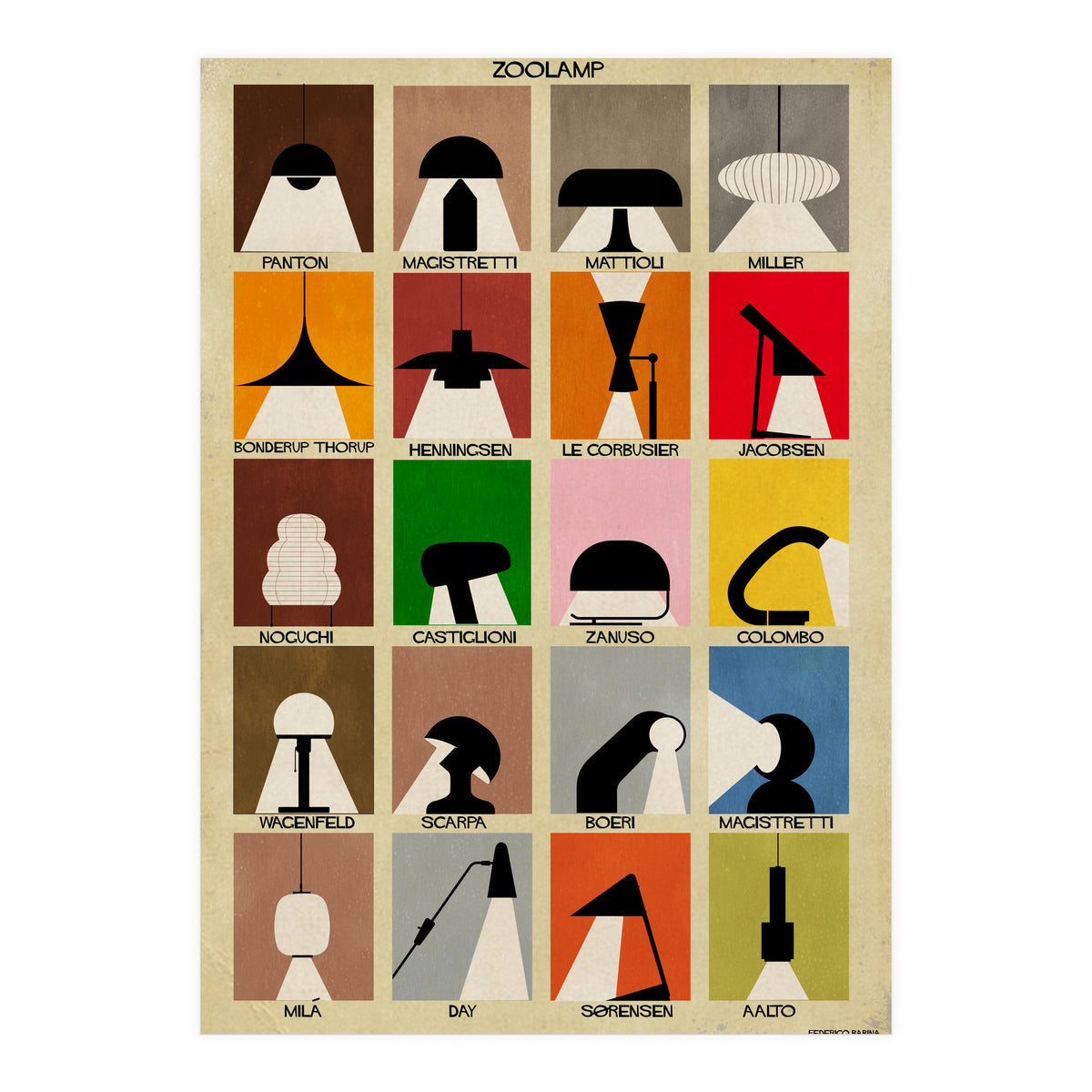 Zoo Lamp Lampade (Print Only)