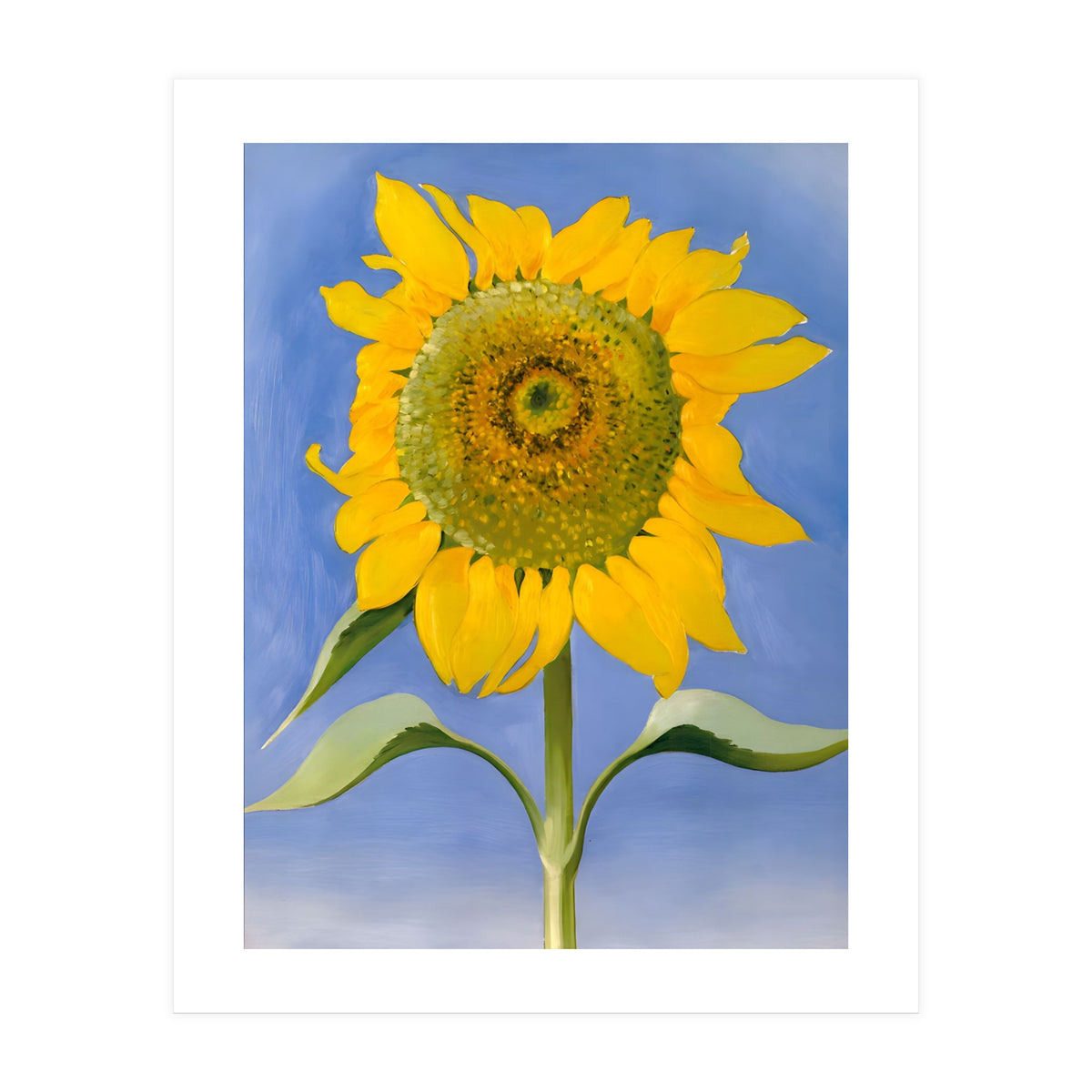 Georgia O’Keeffe – Sunflower, New Mexico (1935) | Bold Modernist Floral Painting Inspired by the American Southwest (Print Only)