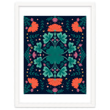 Clovers And Flowers Teal and Orange thumbnail