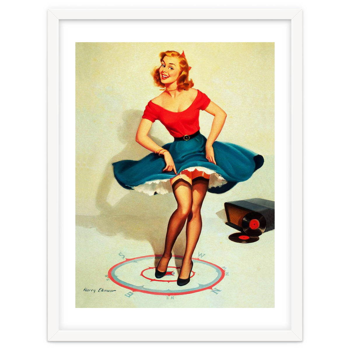 Pinup Dancing Girl
