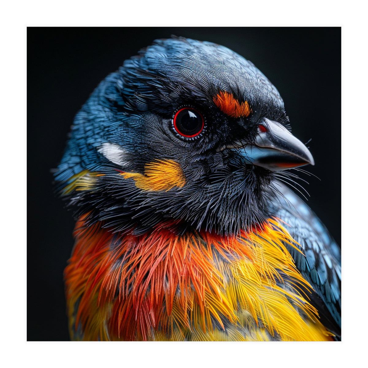 Close Up Of A Colorful Bird In The Wild (Print Only)