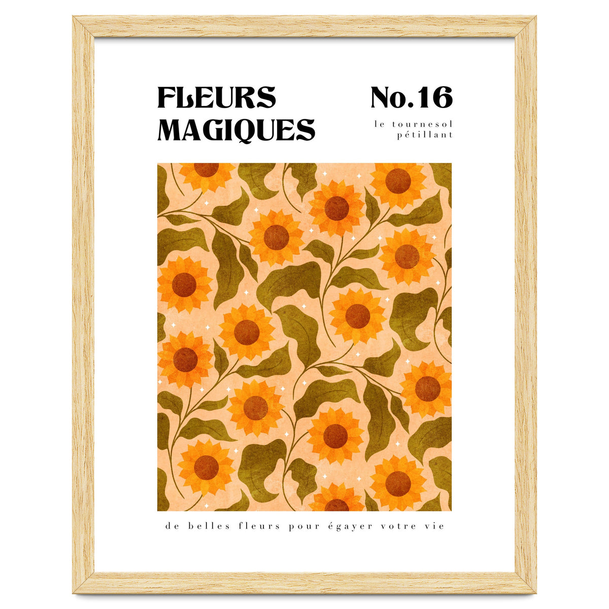 Magical Flowers No.16 Sparkling Sunflowers