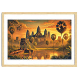 Vintage Cambodia, Angkor Wat Sunrise Poster thumbnail