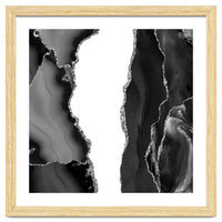 Black & Silver Agate Texture 07