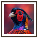 Close Up Pheasant Bird Head Detailed Feathers thumbnail