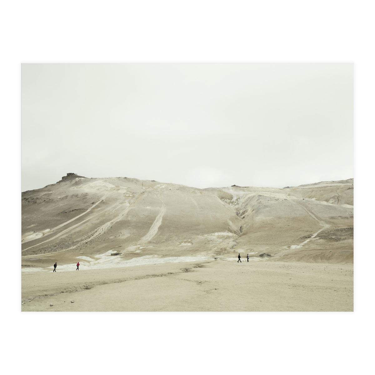 Tourists at volcano - Iceland (Print Only)