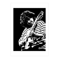 Pat Metheny American Jazz Guitarist Legend in Monochrome 3 (Print Only)