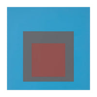 JOSEF ALBERS - HOMAGE TO THE SQUARE, BLUE, DARK RED  (Print Only)