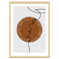 Abstract Brown and Black Lines