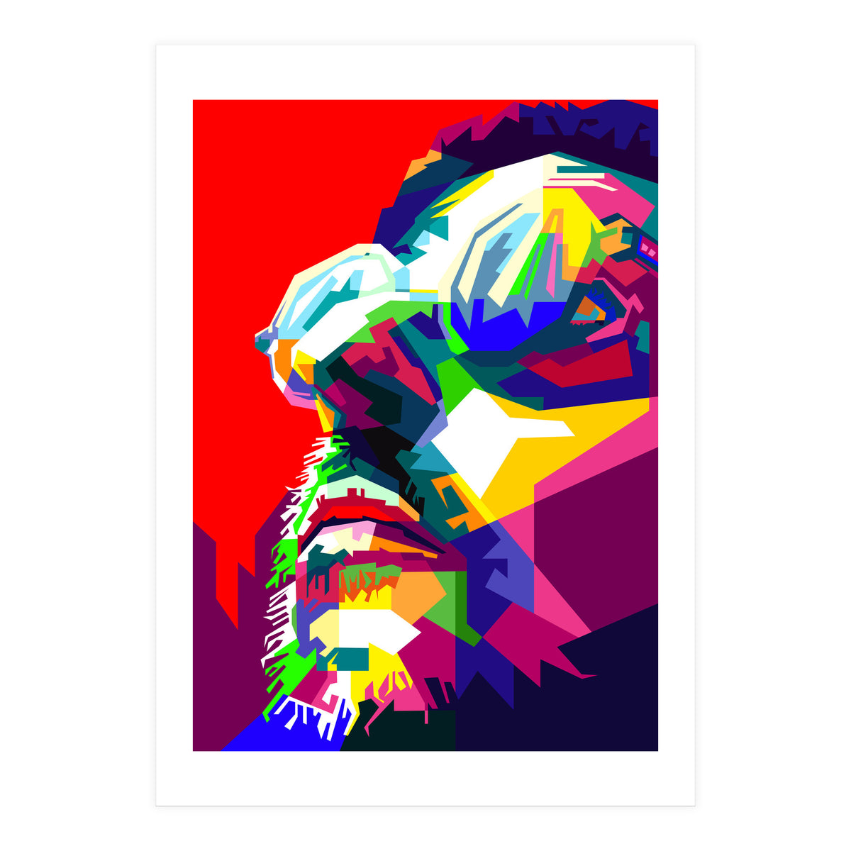 Leon The Professional Hollywood Actor Pop Art WPAP (Print Only)