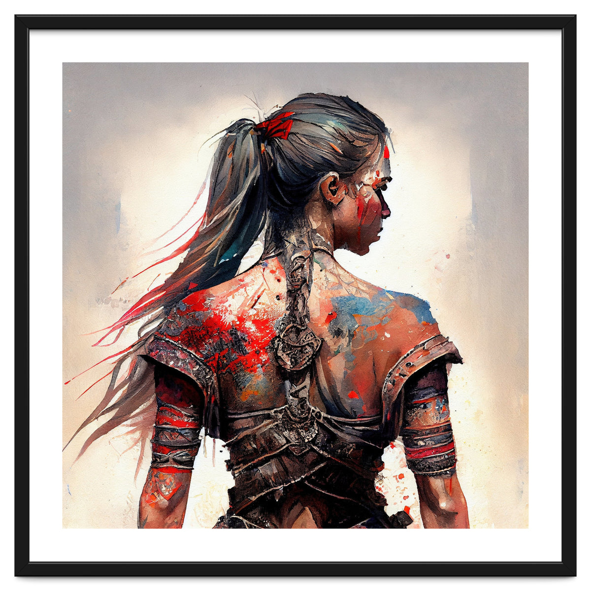 Powerful Warrior Back Woman #4