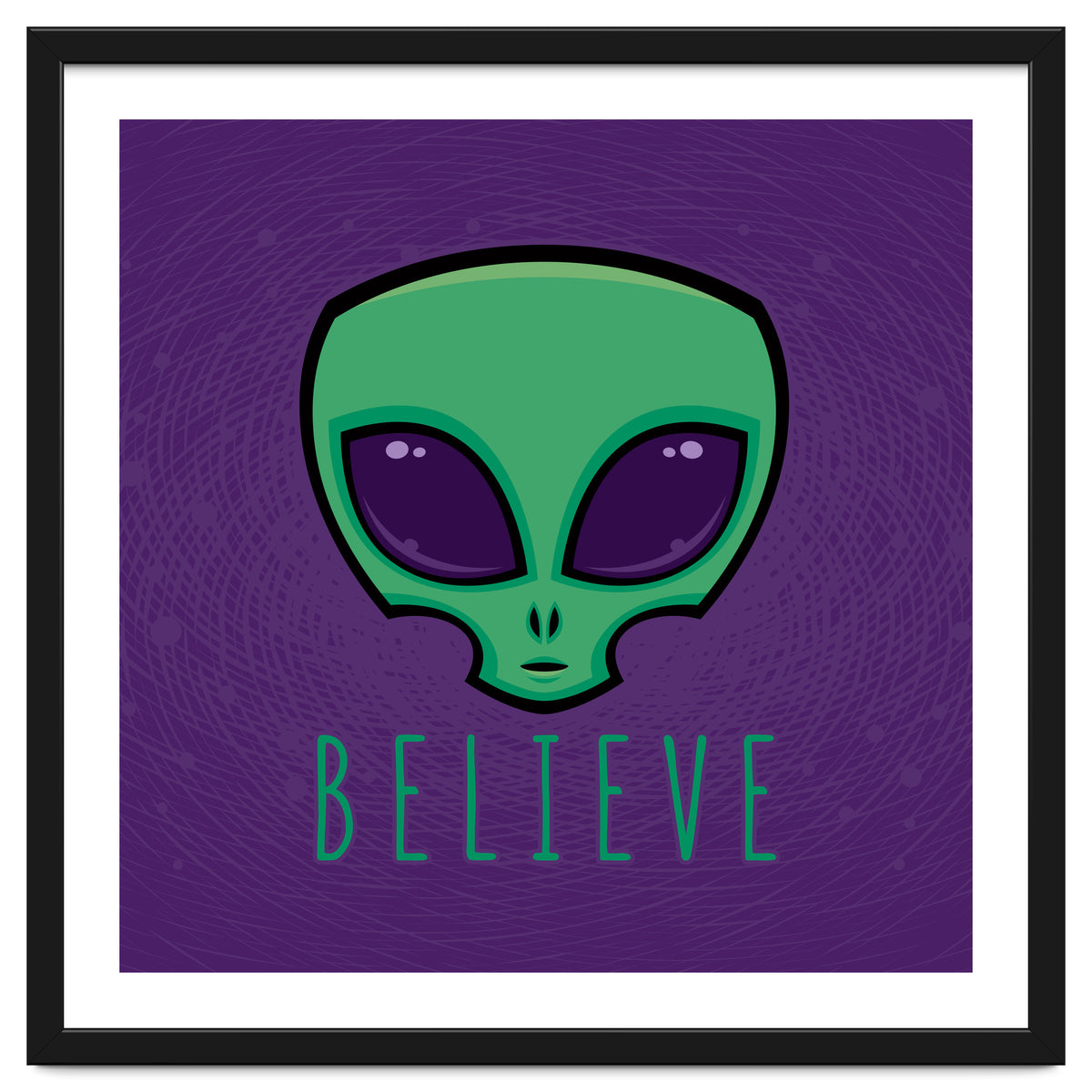 Believe Alien Head
