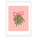 Mistletoe And Pink Bow thumbnail