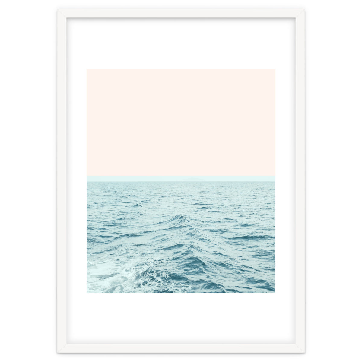 Sea Breeze, Minimal Nature Ocean Photography, Scenic Landscape Pastel Luxe Sea