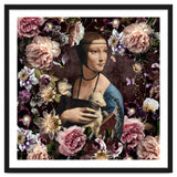 Woman with Ermine And flowers thumbnail