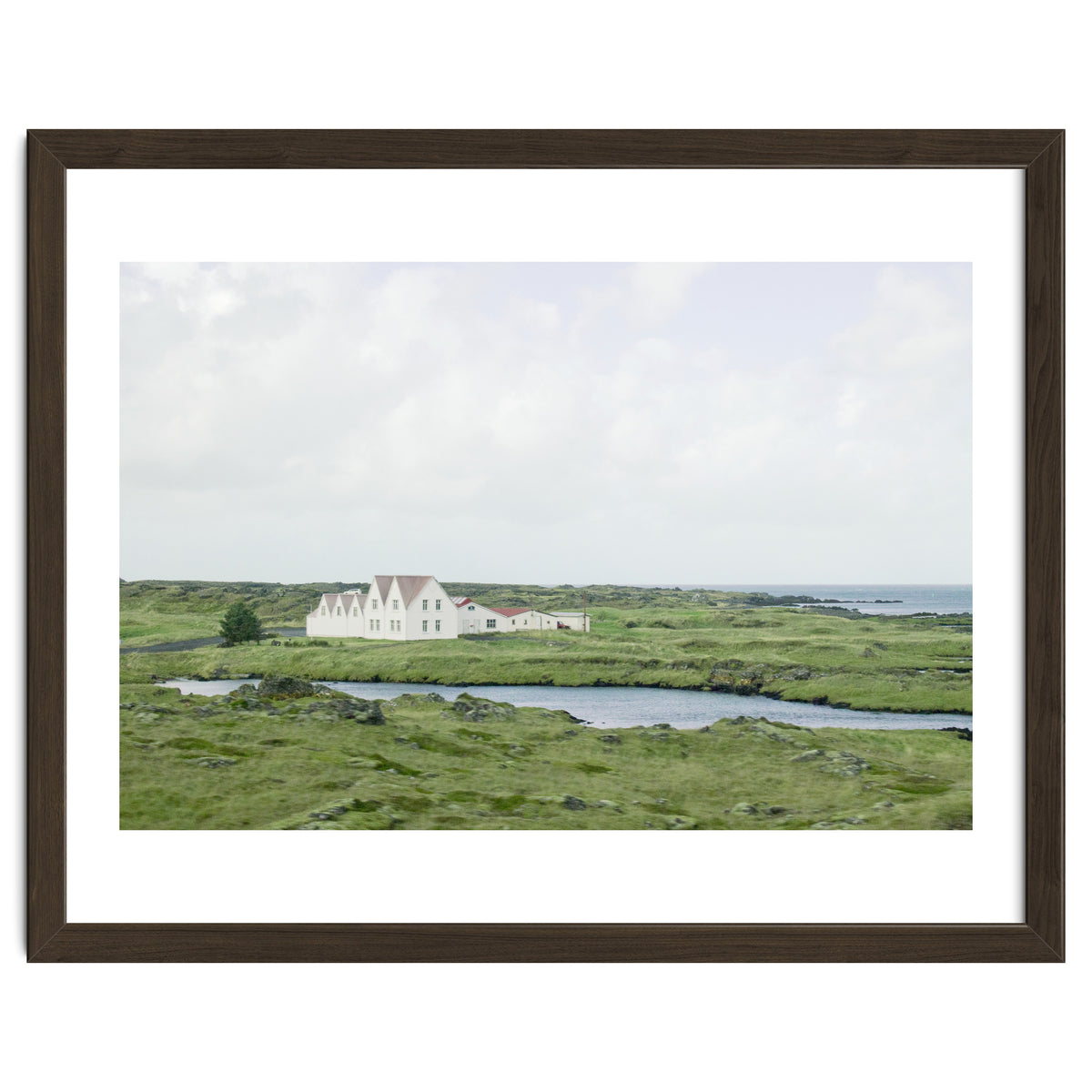 House in the green field - Iceland