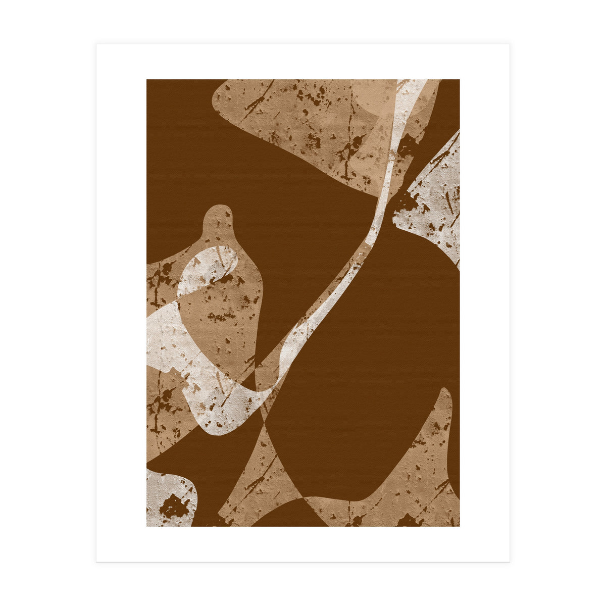 Brown Abstract Minimalist (Print Only)