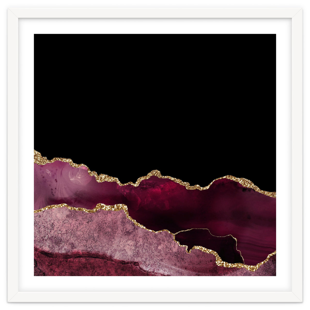 Burgundy & Gold Agate Texture 10