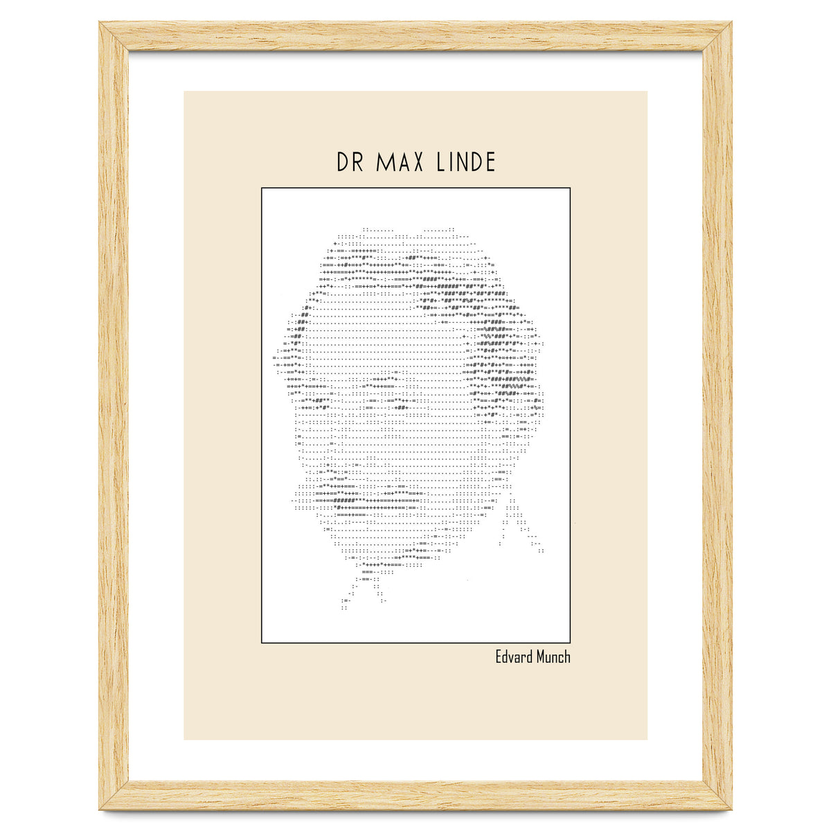 Dr Max Linde – Edvard Munch (ascii Art)
