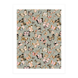 Flying Butterflies Gold Beige (Print Only) thumbnail