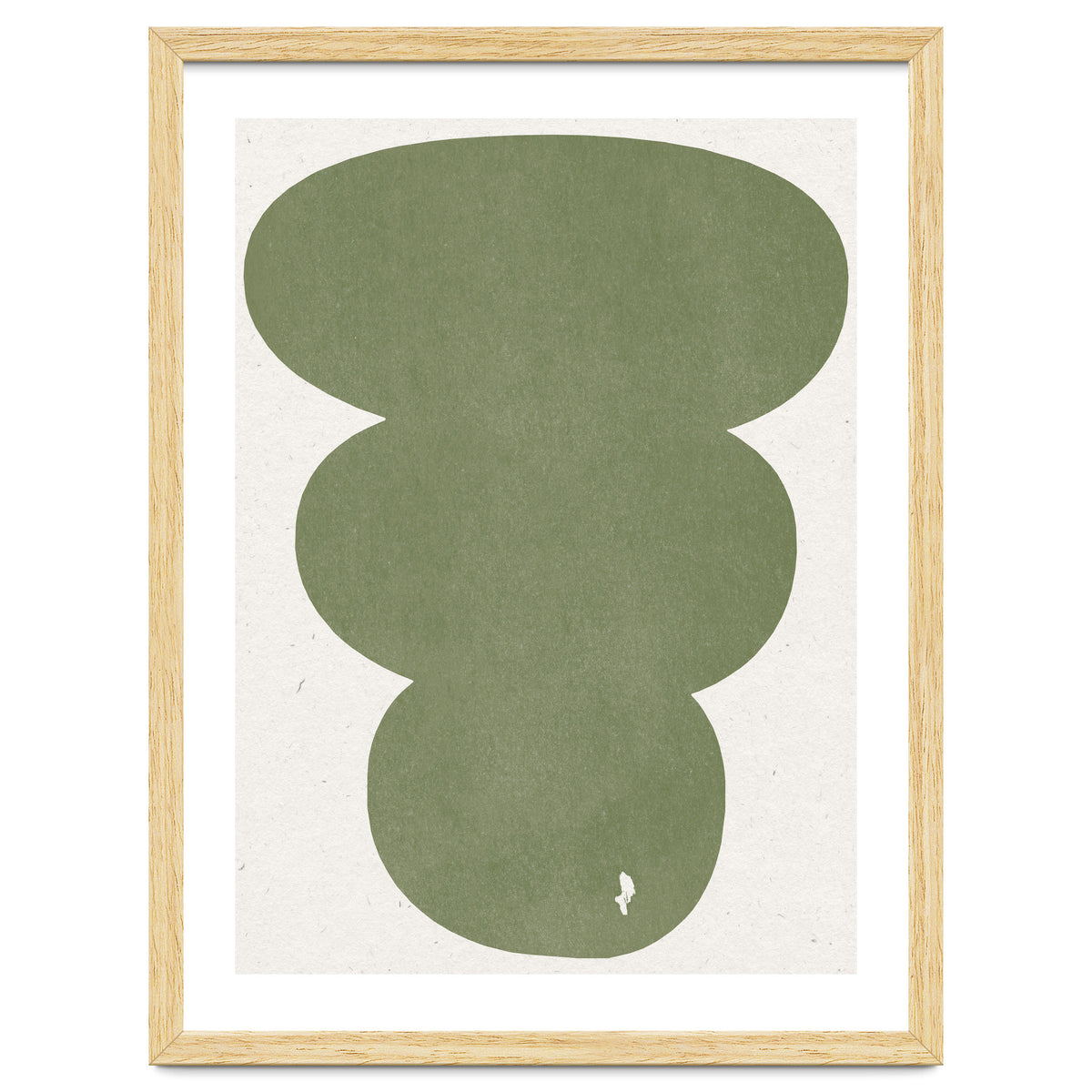 GREEN WATERCOLOR SHAPES NO.4