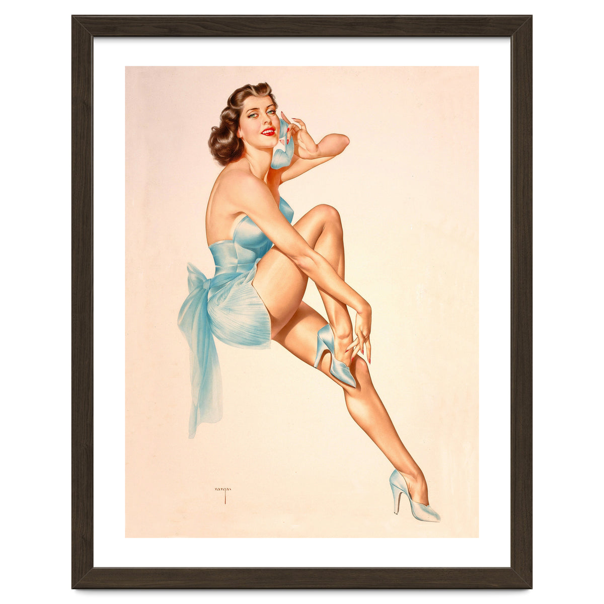 Beautiful Pinup Woman Posing In Ballerina Costume