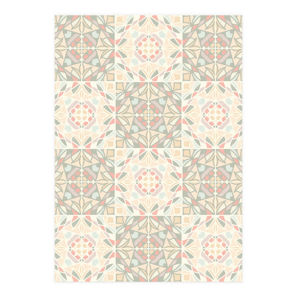 Kaleido Glass Pastels Tiles (Print Only)