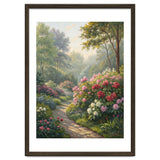 Sunlit Spring Garden Path Oil Painting thumbnail