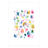 Abstract Watercolor Summer Flowers I (Print Only) thumbnail