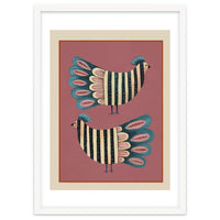 Striped Bird Pair I
