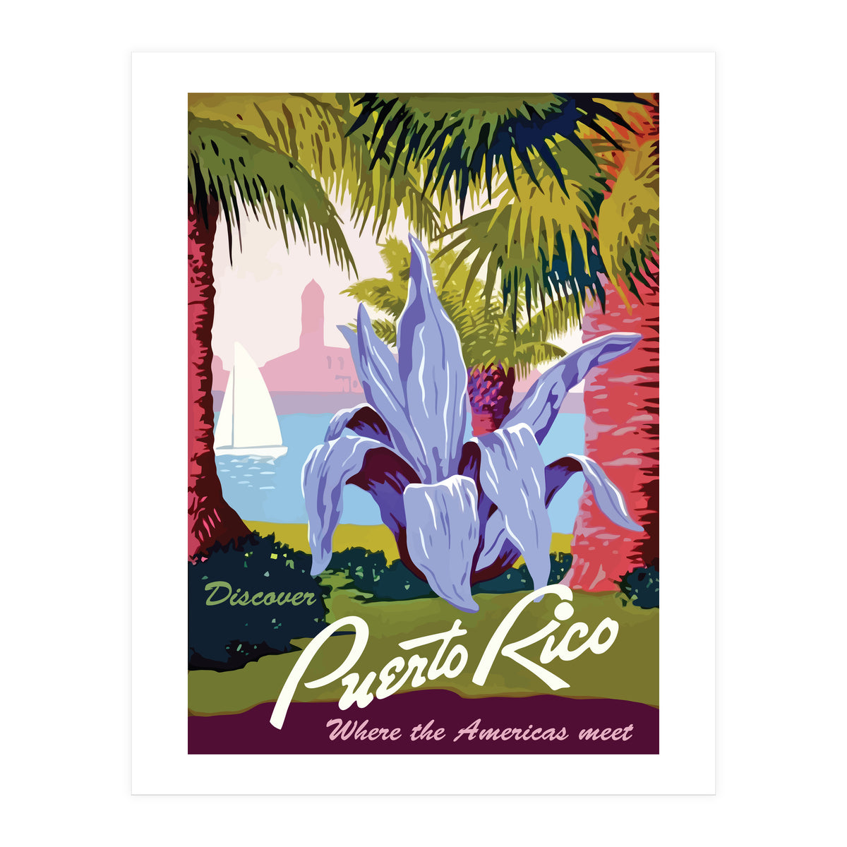 Puerto Rico Flower (Print Only)