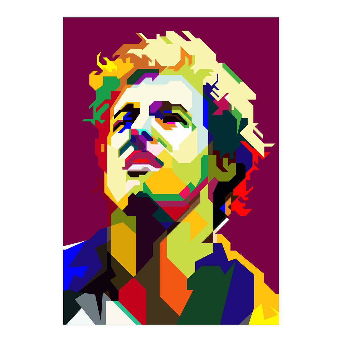 Bruce Springsteen Pop Art WPAP (Print Only)